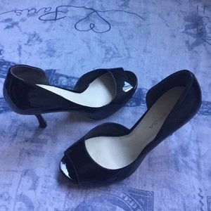 Via Spiga Malibu Peep Toe D’Orsay Heels